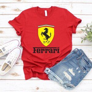 Ferrari T-Shirt Supercar Lover Shirt Italian Sports Car Tee Ferrari Fan Shirt